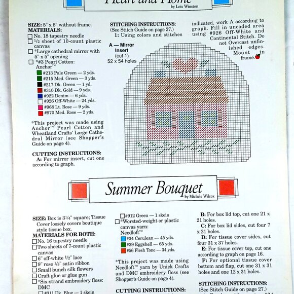 Plastic Canvas 1991 Calendar The Needlecraft Shop 12 Projects 28 Pages Vtg - Picture 13 of 16